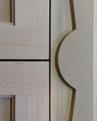 Bathroom cabinet detail.