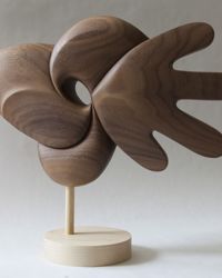 <i>Orbit</i> (back view)</br>Black Walnut, 2020