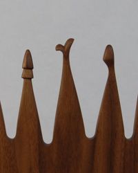 <i>All Together Now</i> (detail)<br>Black Walnut, 2020